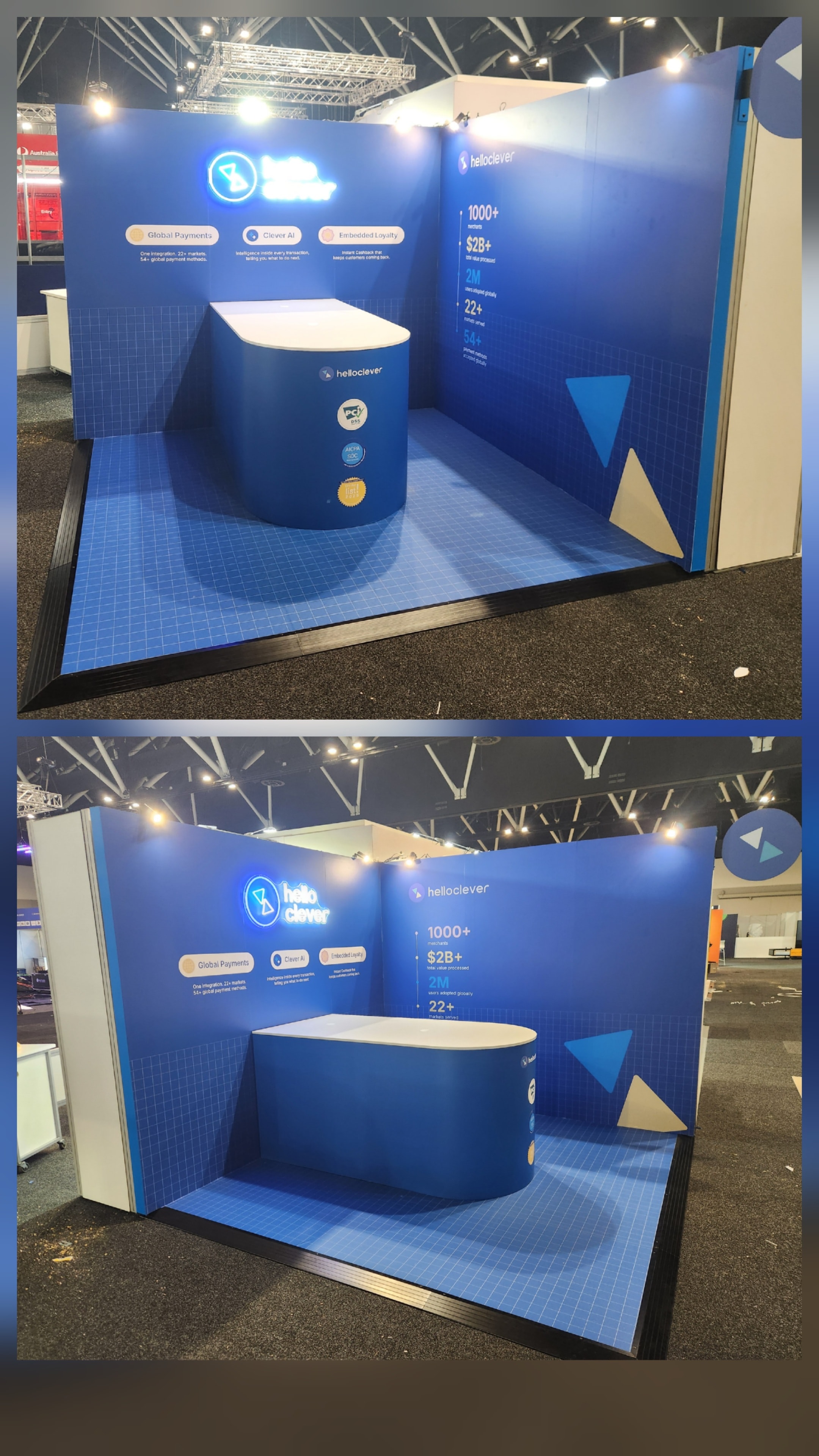 Exhibition booth interior