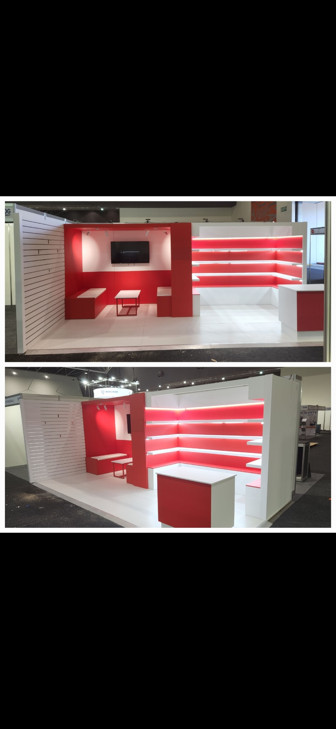 Exhibition stand craftsmanship detail
